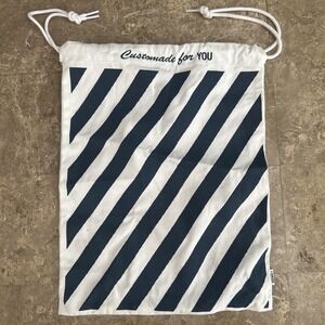 Vans Drawstring Skate Bag Custom Made For You Blue White Stripe Skateboard